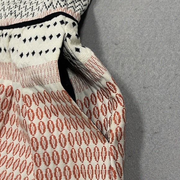 Anthropologie Ella Moss Mini Dress Small ZAN Quilted Strapless Fit Flare Pleated - Picture 4 of 8